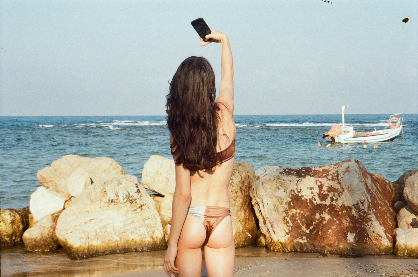 Horse Fur\Black Reversible Bikini