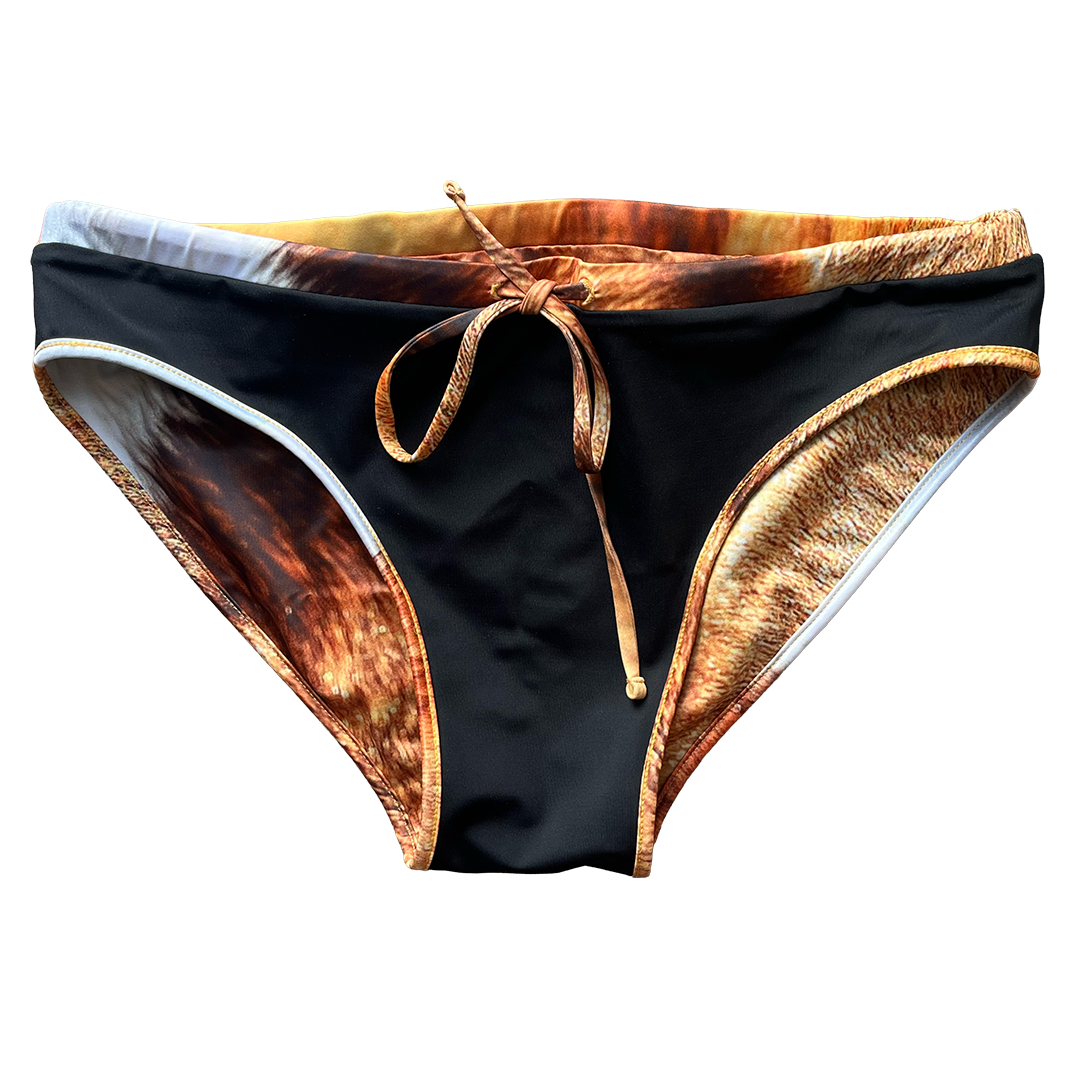 Horse Fur\ Black Reversible Briefs