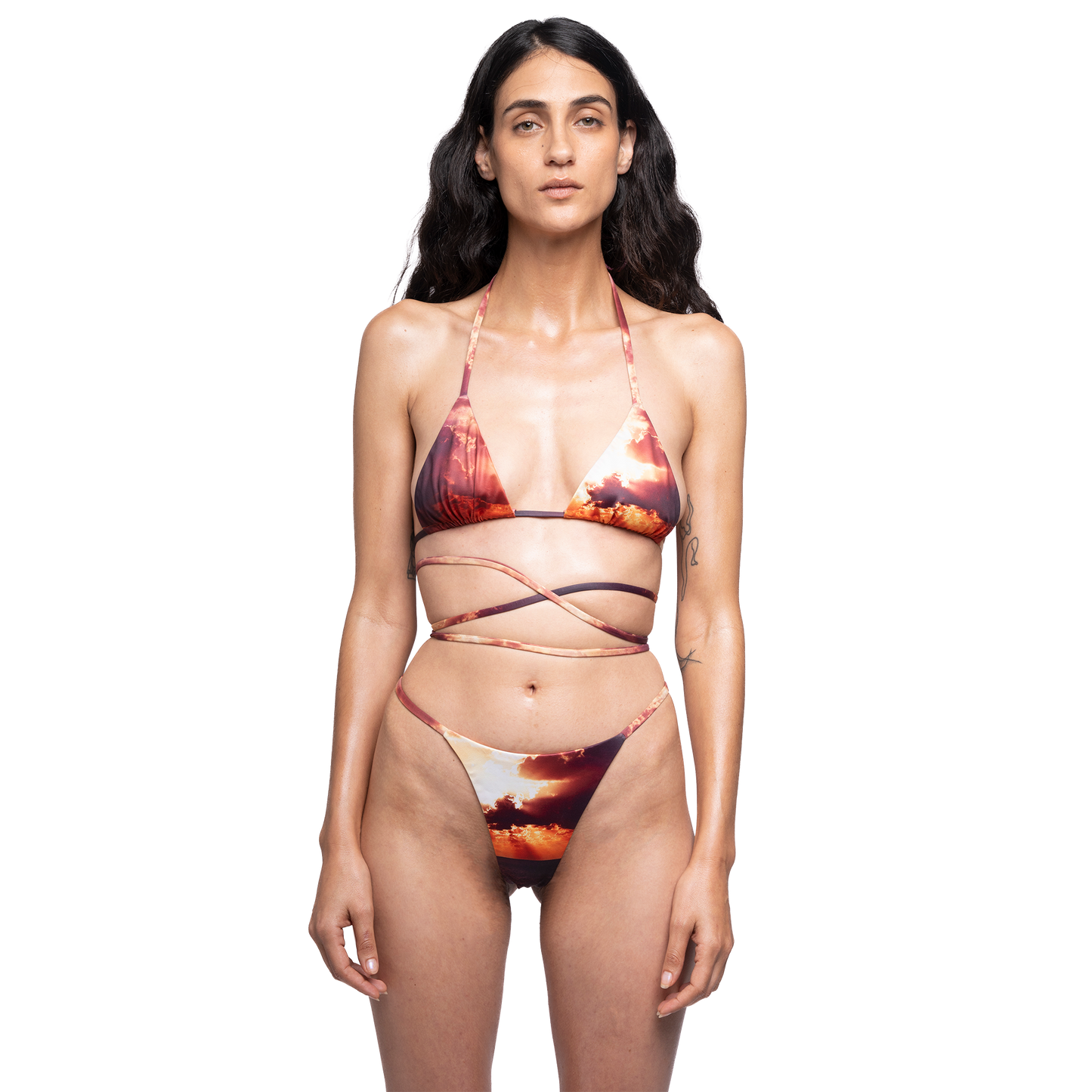 Sunsets Reversible Lace up Bikini