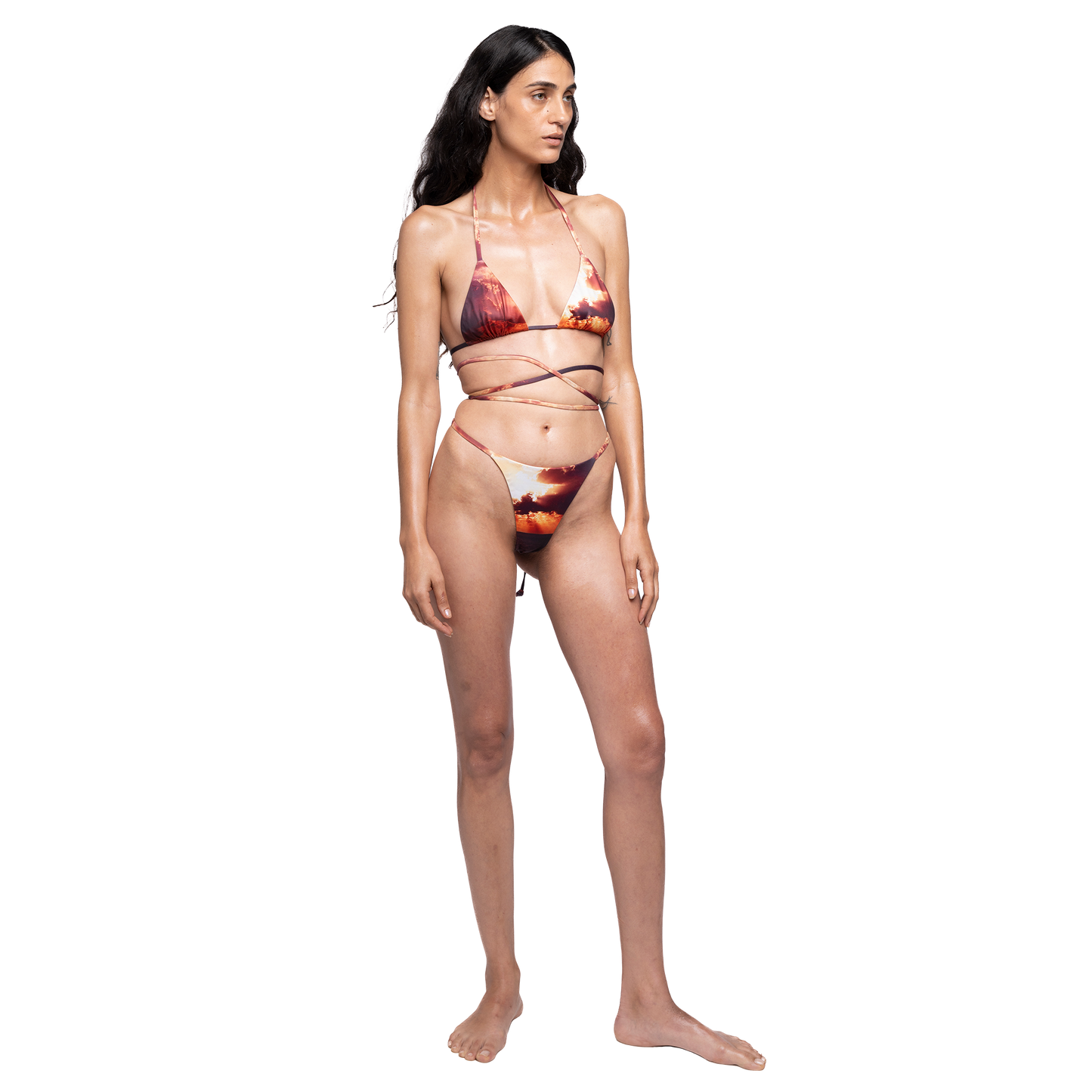 Sunsets Reversible Lace up Bikini